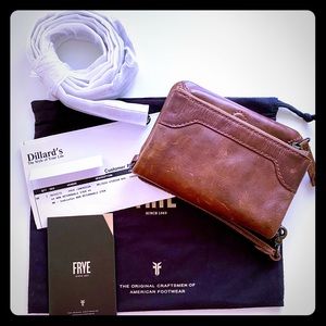 FRYE Melissa Stadium bag, cognac color